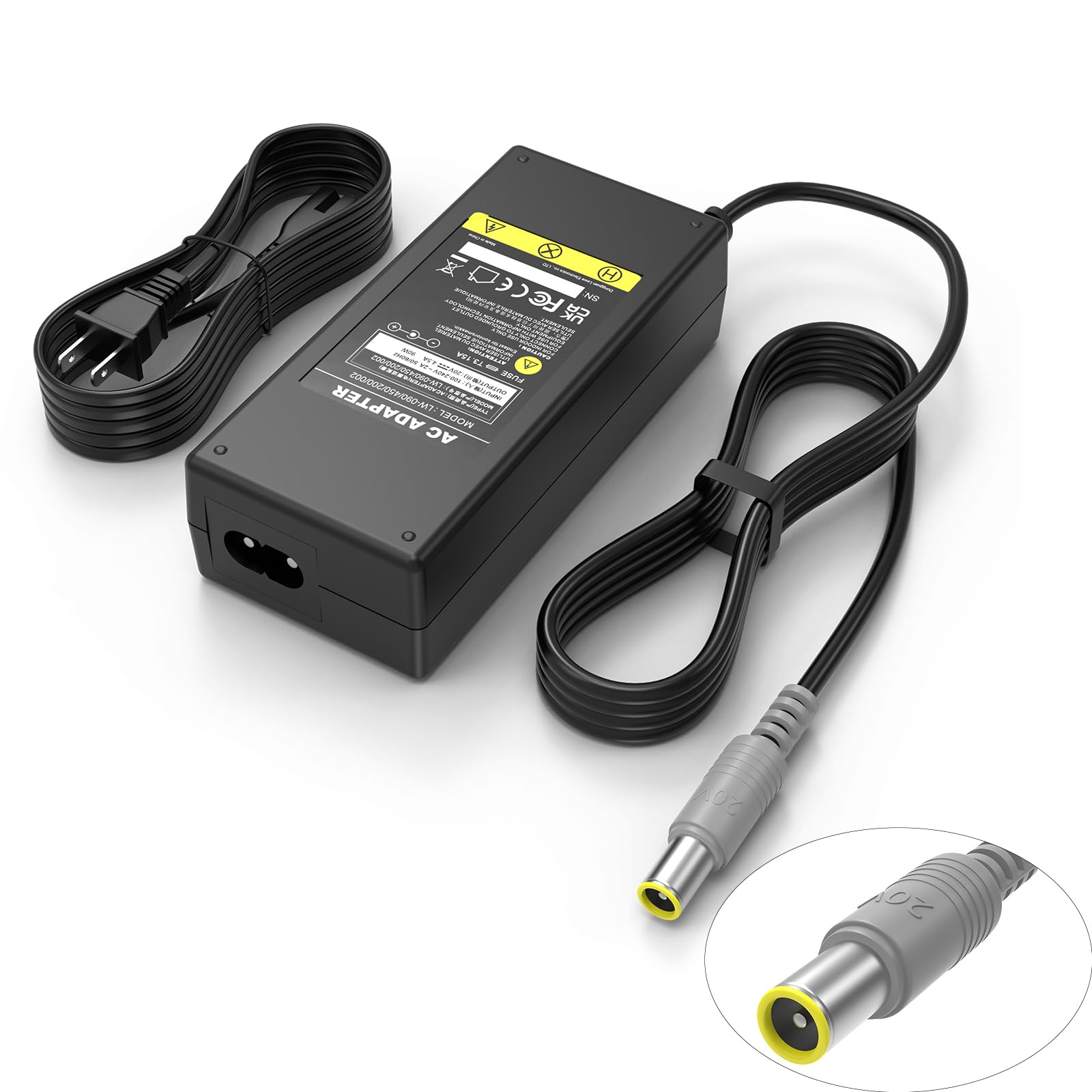 Amazon.com: 90W 20V 4.5A AC Adapter Power Charger for Lenovo